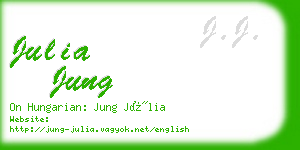julia jung business card
